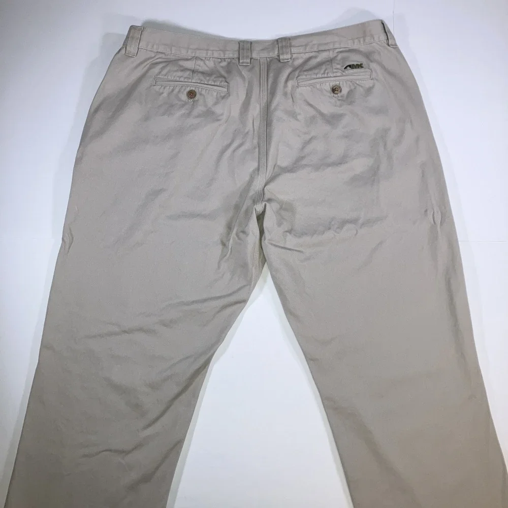 Mountain Khakis Chino Pants Mens 42x33 Khaki Relaxed Fit Twill (Tag 42x34)